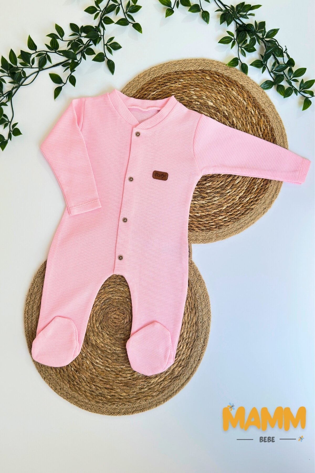 0-3 AY PETEK KUMAŞ PATİKLİ TULUM PEMBE
