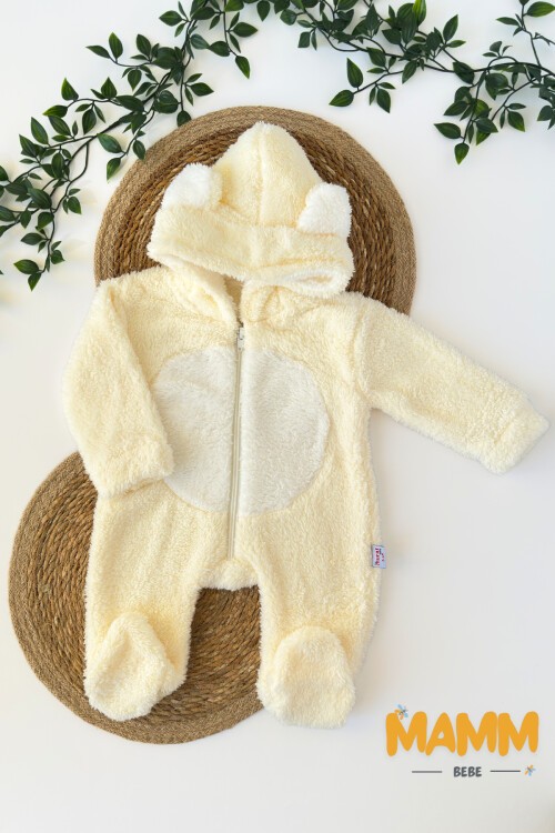 0-12 AY KAPŞONLU KULAKLI WELSOFT TULUM BEJ