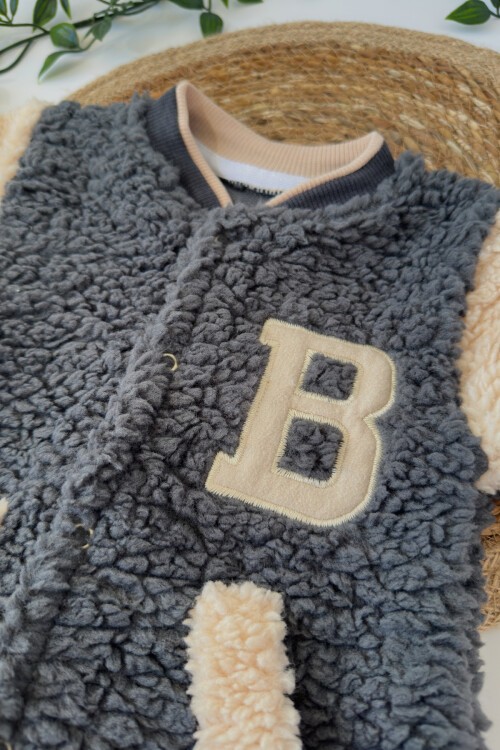 0-12 AY KUZU KUMAŞ MANŞETLİ TULUM GRİ