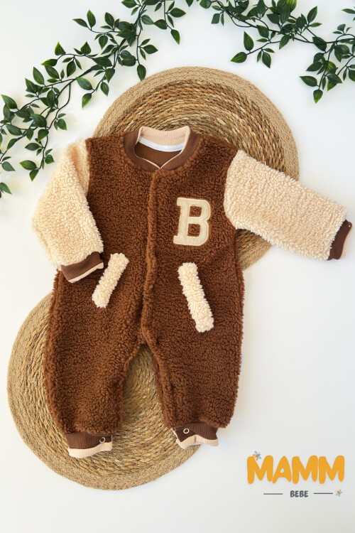 0-12 AY KUZU KUMAŞ MANŞETLİ TULUM KAHVERENGİ