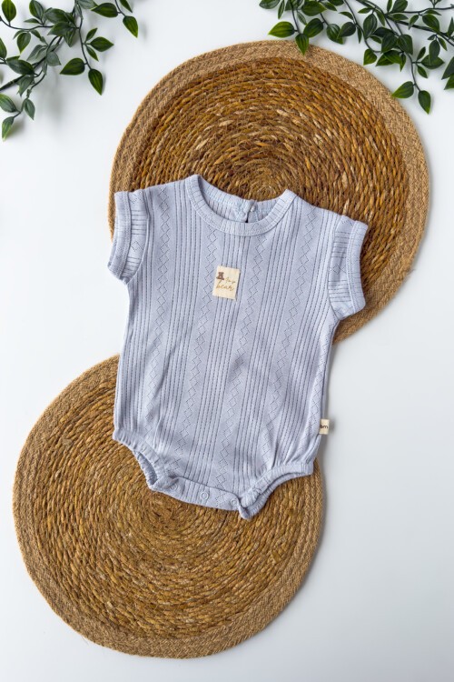 0-18 AY BEAR ARMALI KISA KOLLU BADİ MAVİ