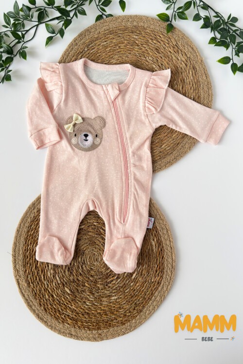 0-3 AY DESENLİ FERMUARLI PATİKLİ TULUM