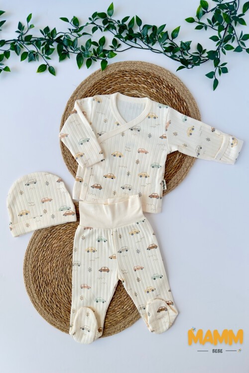 0-3 AY ARABA DESENLİ ÜÇLÜ TAKIM