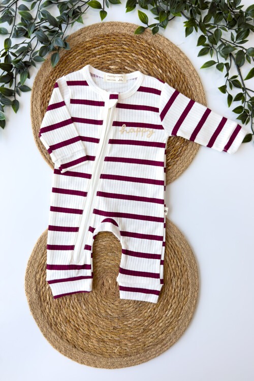 0-3 AY BEBE DESENLİ FERMUARLI MANŞETLİ TULUM