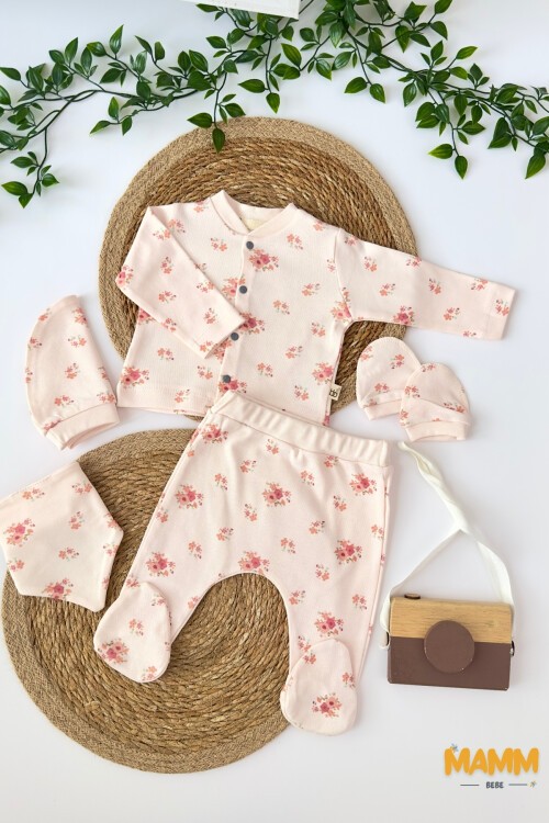 0-3 AY ÇİÇEKLİ 5Lİ YENİ DOĞAN TAKIMI