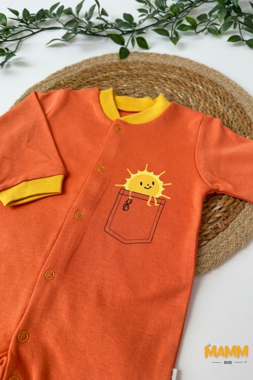 0-3 AY GÜNEŞ DESENLİ PATİKLİ TULUM SARI YAKA