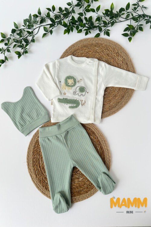 0-3 AY HAYVAN SÜZİNELİ ÜÇLÜ TAKIM