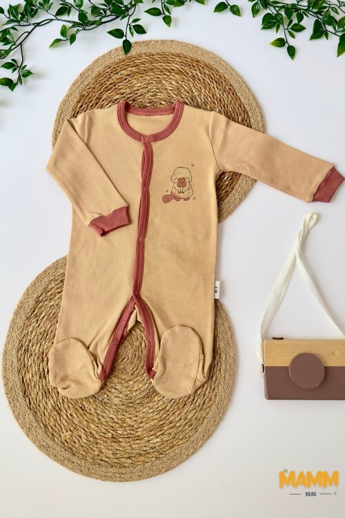 0-3 AY ORNİTORENK DESENLİ PATİKLİ TULUM