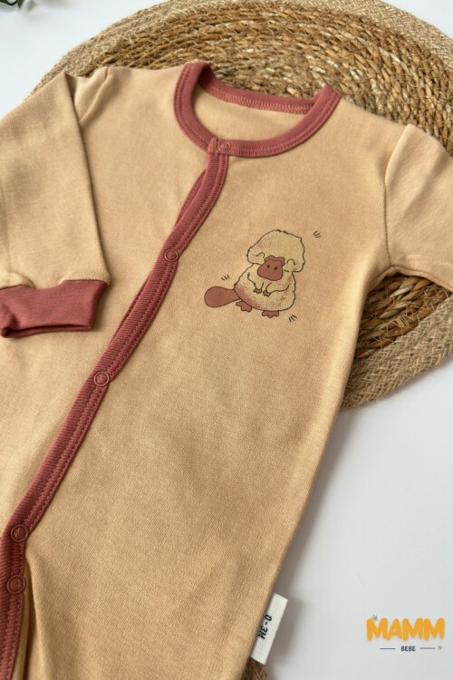 0-3 AY ORNİTORENK DESENLİ PATİKLİ TULUM