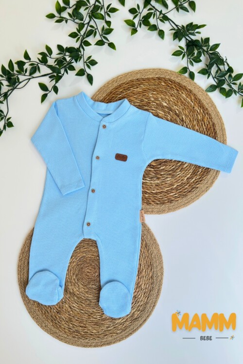 0-3 AY PETEK KUMAŞ PATİKLİ TULUM MAVİ