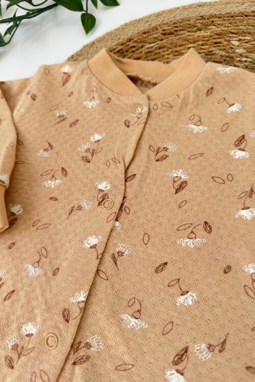 0-6 AY GANA ÇİÇEKLİ PATİKLİ TULUM