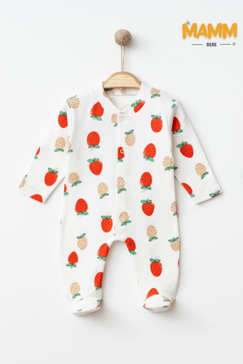 0-6 AY ÇİLEK DESENLİ PATİKLİ TULUM