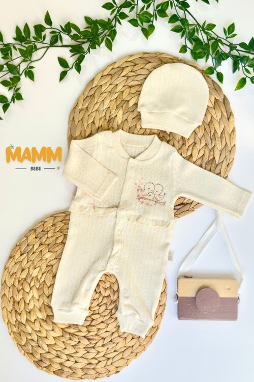 0-6 AY MİNİK KUŞLU PREMATÜRE TULUM EKRU