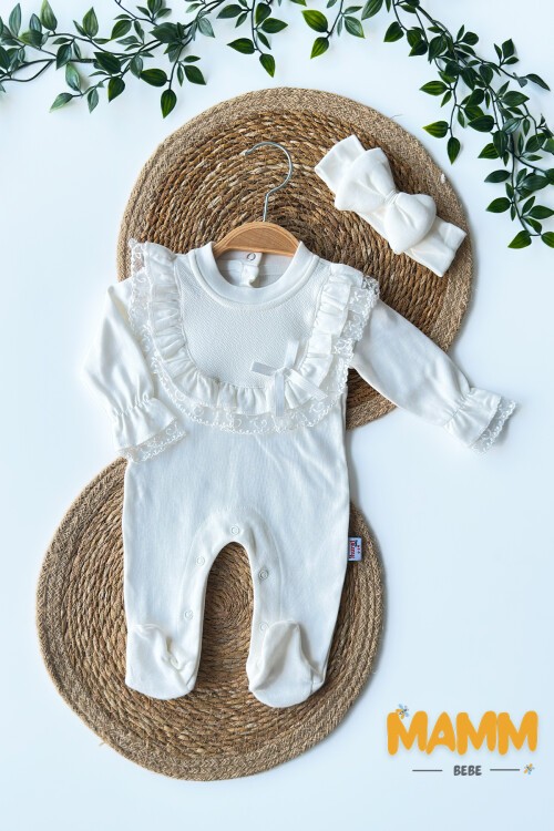 0-6 AY ÖNLÜK YAKA GÜPÜRLÜ PATİKLİ TULUM