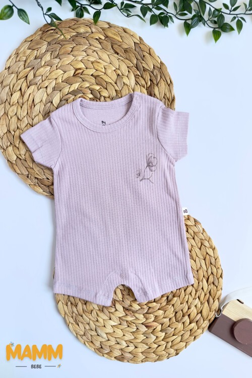 0-6 AY PAMUK DESENLİ TULUM MOR