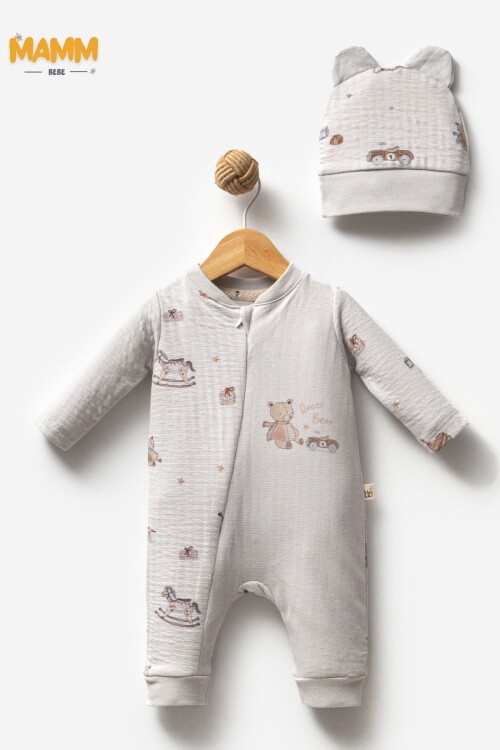 0-6 AY RACER BEAR FERMUARLI MANŞETLİ TULUM