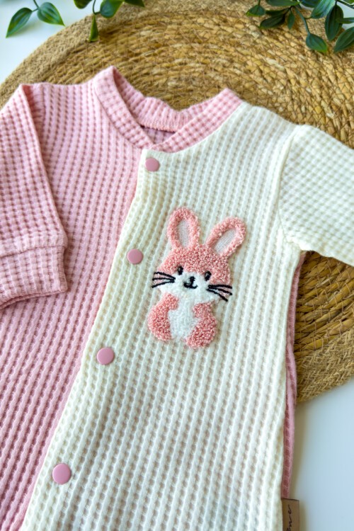 0-9 AY TAVŞAN NAKIŞLI MANŞETLİ TULUM