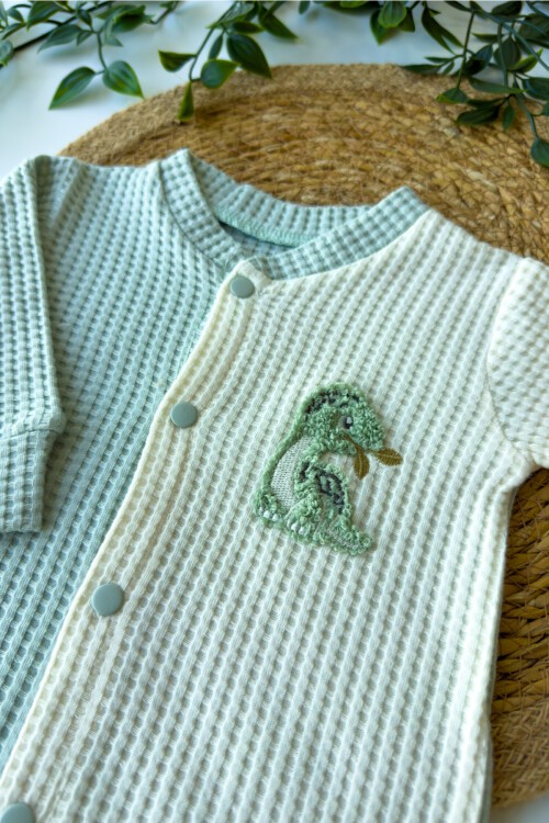 0-9 AY DİNOZOR NAKIŞLI MANŞETLİ TULUM