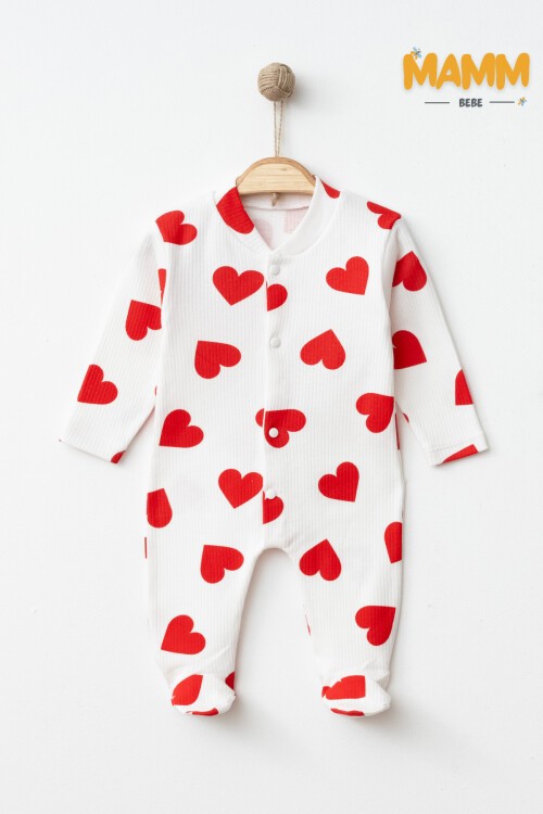 1-3-6 AY BÜYÜK KALPLİ PATİKLİ TULUM KIRMIZI