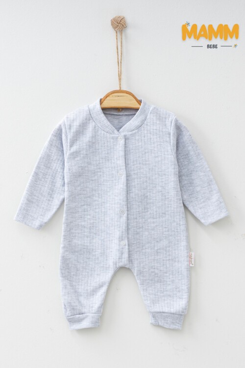 1-3-6 AY DÜZ RENK RAPORLU MANŞETLİ TULUM GRİ