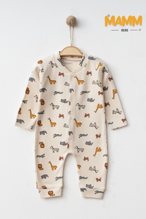 1-3-6 AY HAYVANLAR ALEMİ DESENLİ MANŞETLİ TULUM