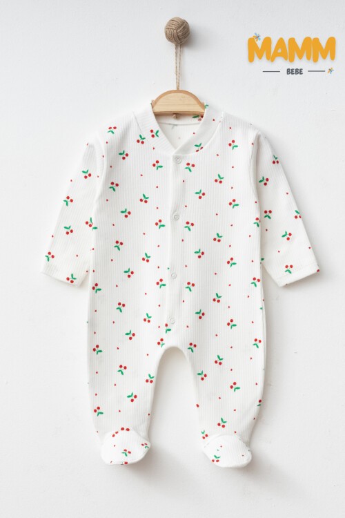 1-3-6 AY KÜÇÜK KİRAZ DESENLİ PATİKLİ TULUM