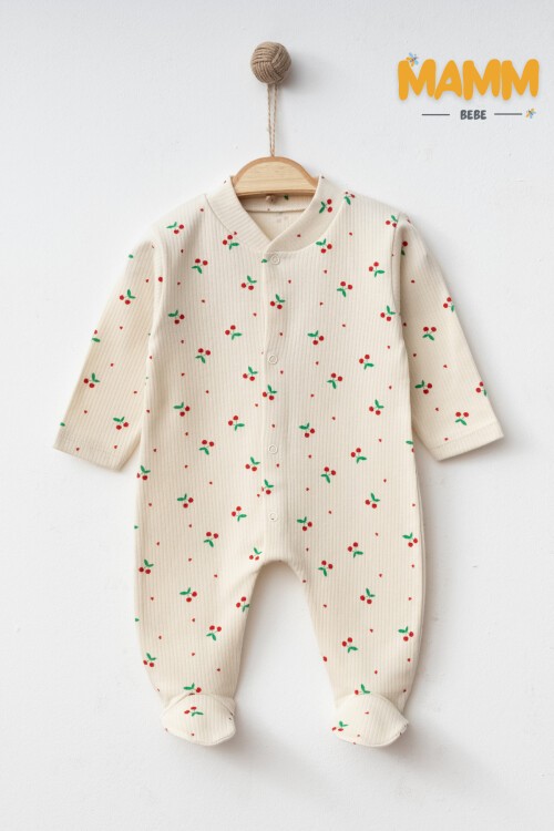 1-3-6 AY KÜÇÜK KİRAZ DESENLİ PATİKLİ TULUM