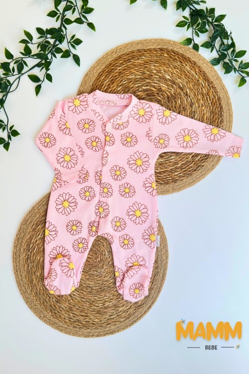 1-3-6 AY PAPATYA DESENLİ PATİKLİ TULUM PEMBE