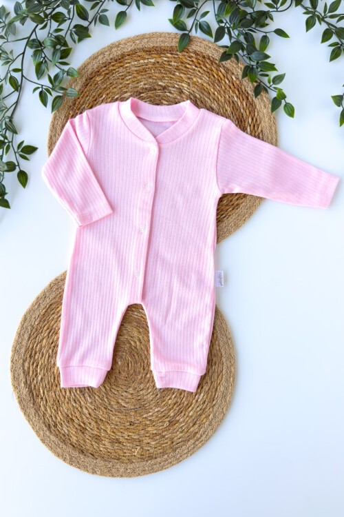 1-3-6 AY RAPOR DESENLİ MANŞETLİ TULUM PEMBE