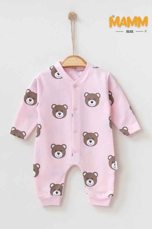 1-3-6 AY SEVİMLİ AYICIK DESENLİ MANŞETLİ TULUM