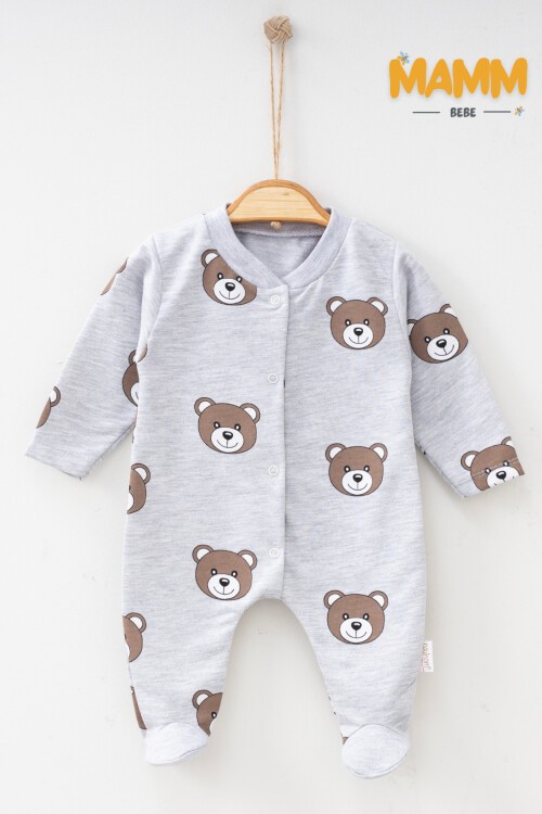 1-3-6 AY SEVİMLİ AYICIK DESENLİ PATİKLİ TULUM