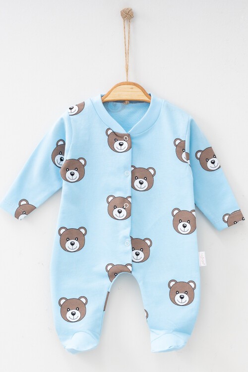 1-3-6 AY SEVİMLİ AYICIK DESENLİ PATİKLİ TULUM