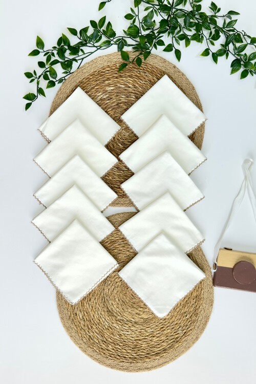 10LU AĞIZ SİLME MENDİLİ BEYAZ