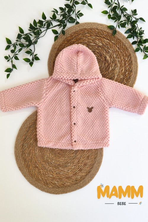 3-12 AY BEAR YELEK PEMBE