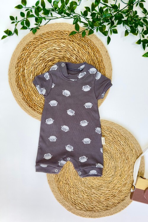 3-12 AY KUZU DESENLİ ŞORT TULUM SİYAH