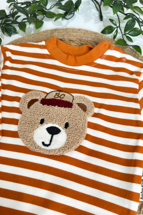 3-12 AY SÜZİNE ÇİZGİLİ AYICIK TAKIM