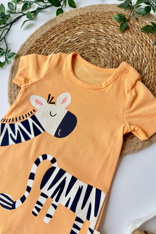 3-12 AY ZEBRA DESENLİ ŞORT TULUM