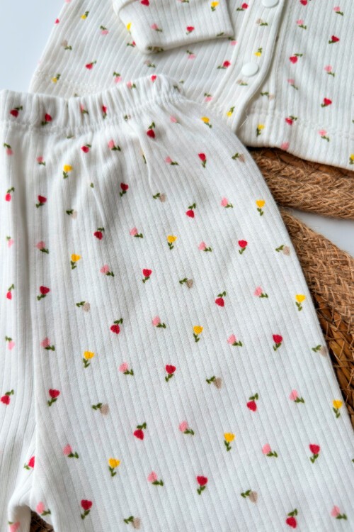 3-6-9 AY LALE DESENLİ PİJAMA TAKIMI