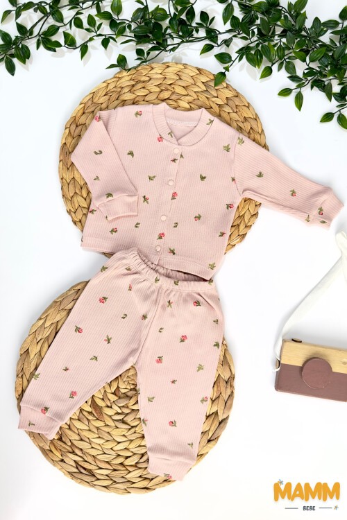 3-6-9 AY LALE PİJAMA TAKIMI GÜL KURUSU