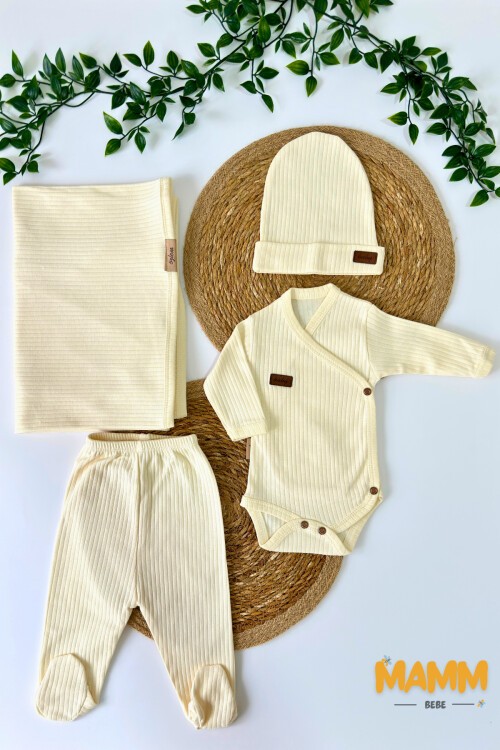 4LÜ HASTAHANE ÇIKIŞ SETİ EKRU