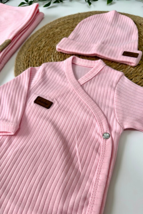 4LÜ HASTAHANE ÇIKIŞ SETİ PEMBE