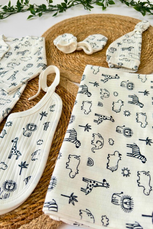 5Lİ HASTAHANE ÇIKIŞ SETİ HAYVANLAR ALEMİ