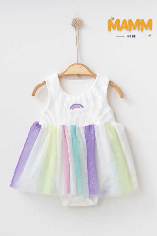 6-12-18 AY GÖKKUŞAĞI BODY ELBİSE BEYAZ