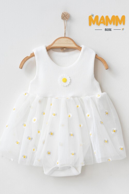 6-12-18 AY PAPATYALI BODY ELBİSE BEYAZ