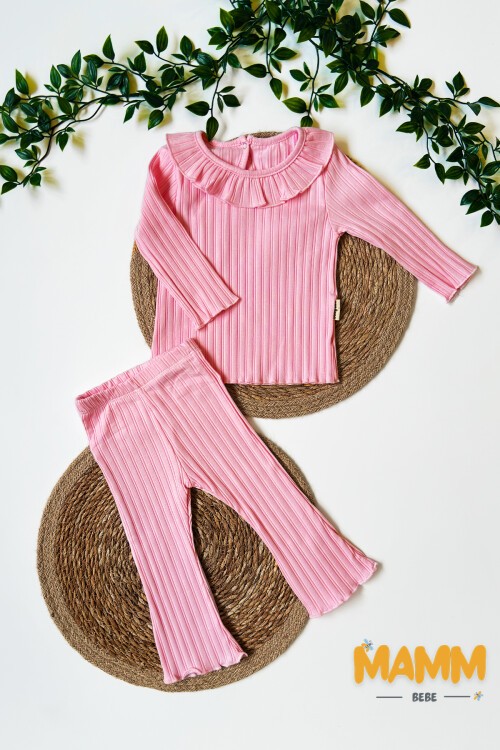 6-18 AY FIRFIRLI İKİLİ TAKIM PEMBE