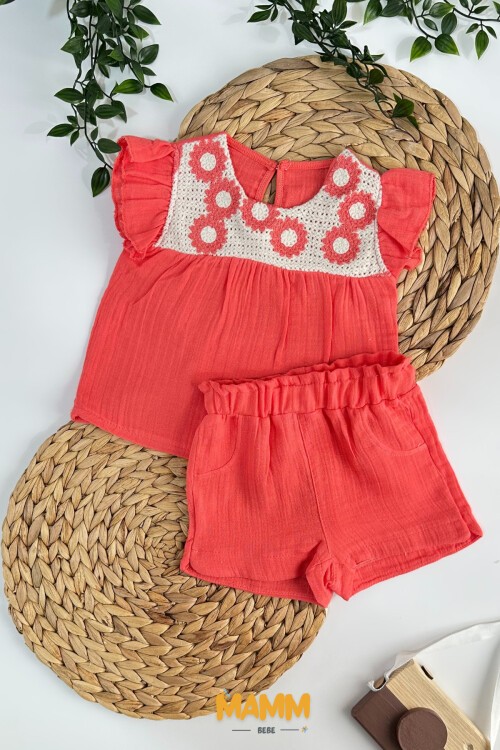 6-24 AY ÇİLEK ÖRME 2Lİ TAKIM