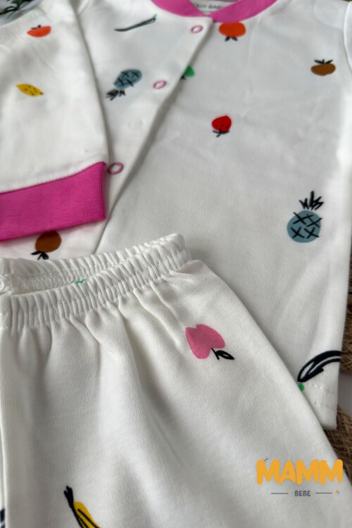 6-24 AY ÇITÇITLI PİJAMA FUŞYA MEYVE