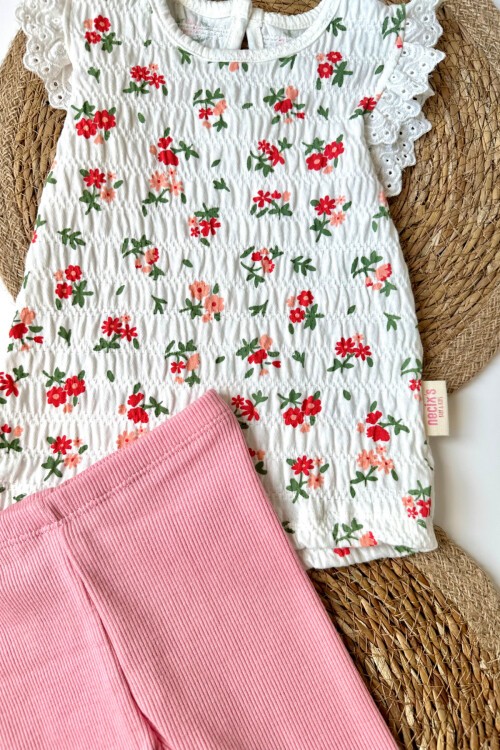 6-24 AY ÇITIR ÇİÇEKLER İKİLİ TAKIM PEMBE