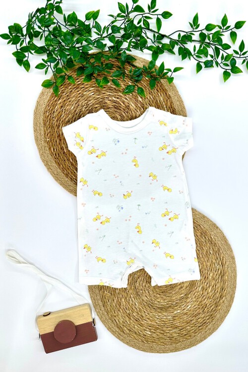 6-24 AY ÖRDEK DESENLİ ŞORT TULUM