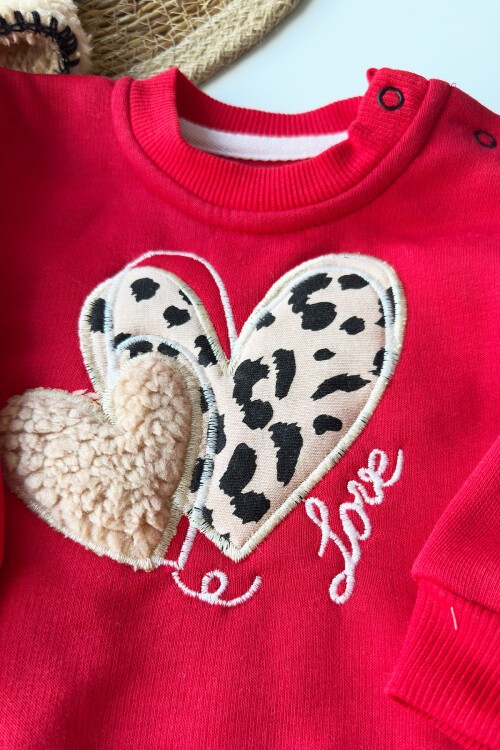 6-24 AY WELSOFT CEKETLİ ÜÇLÜ TAKIM KIRMIZI